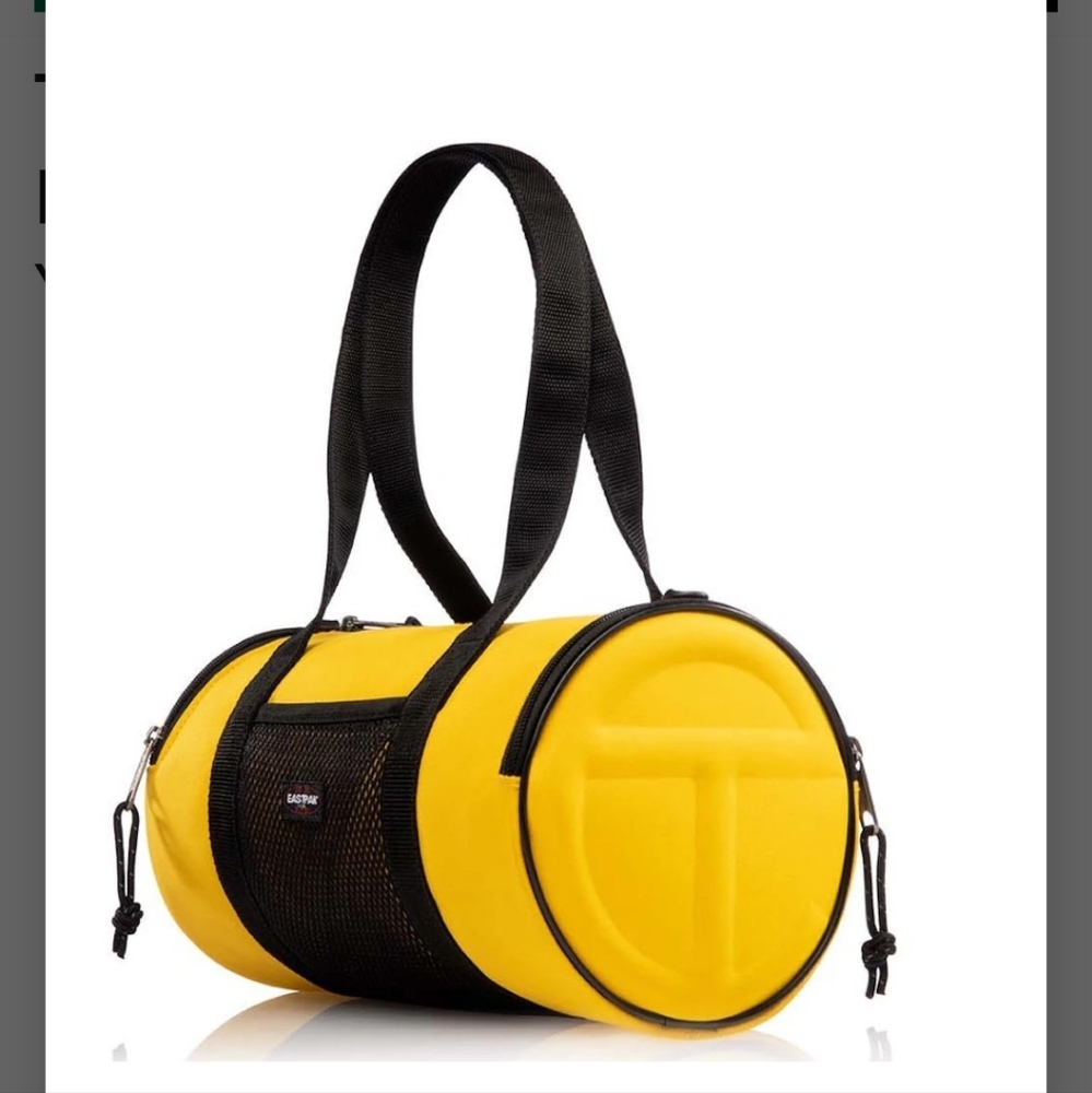 Eastpak × Telfar Medium Duffle  Yellow/ Black